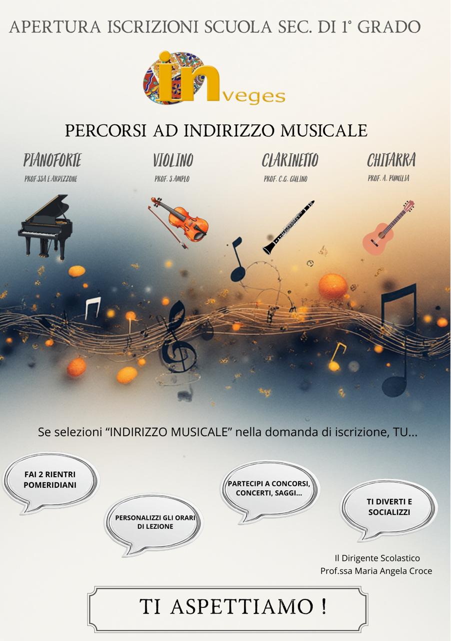 PERCORSI AD INDIRIZZO MUSICALE, ISCRIZIONI SCUOLA MEDIA