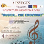 SCIACCA, CONCERTO “MUSICA… CHE EMOZIONE!” – UN VIAGGIO TRA LE NOTE E SENTIMENTI