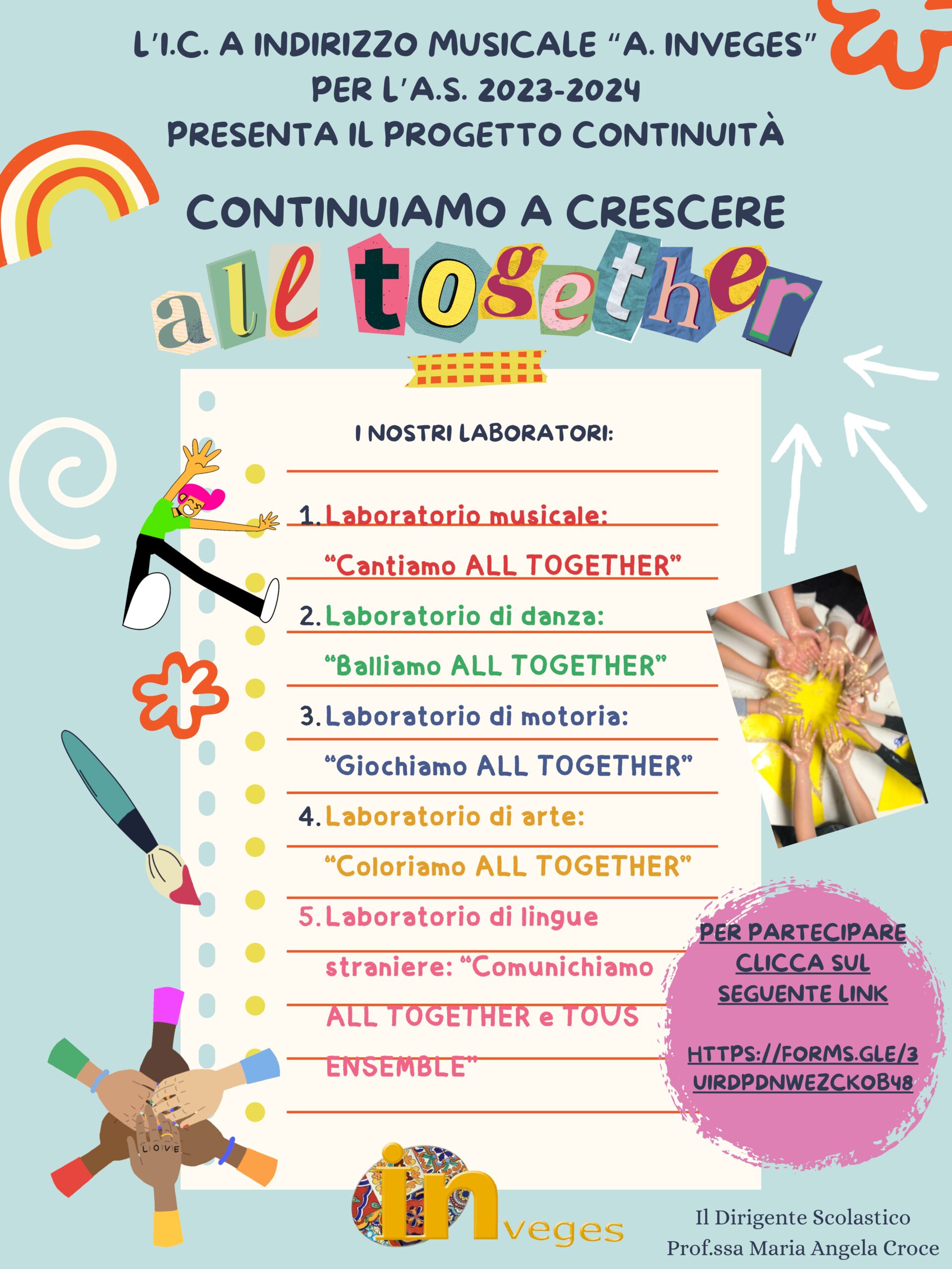 Progetto Continuità – Continuiamo a crescere ALL TOGETHER