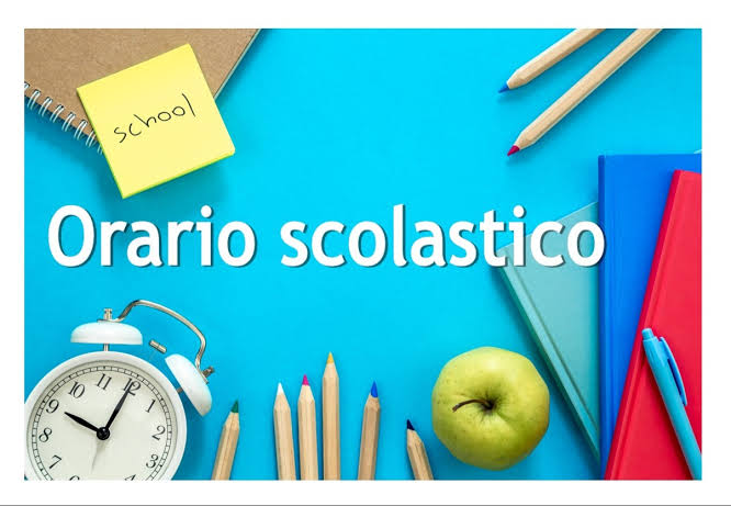 ORARIO SCOLASTICO 14 -18 SETTEMBRE